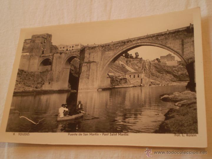 Postais: ANTIGUA POSTAL PUENTE DE SAN MARTIN.TOLEDO.N&ordm;9.ROISIN FOTOGRAFO.