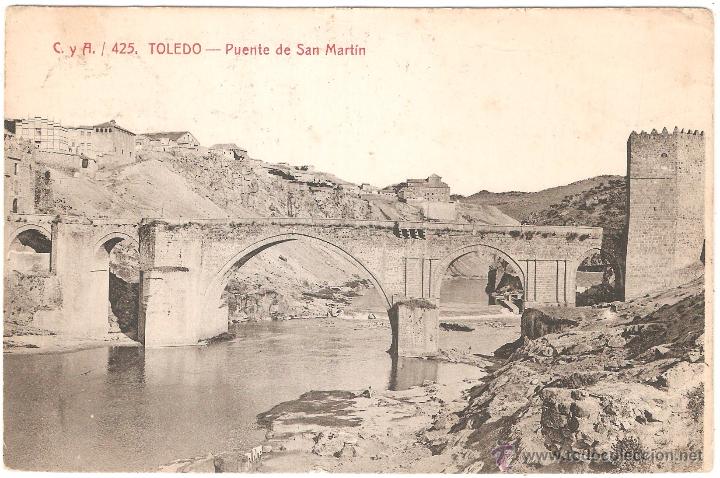 Postkarten: Toledo Puente de San Martin 1913
