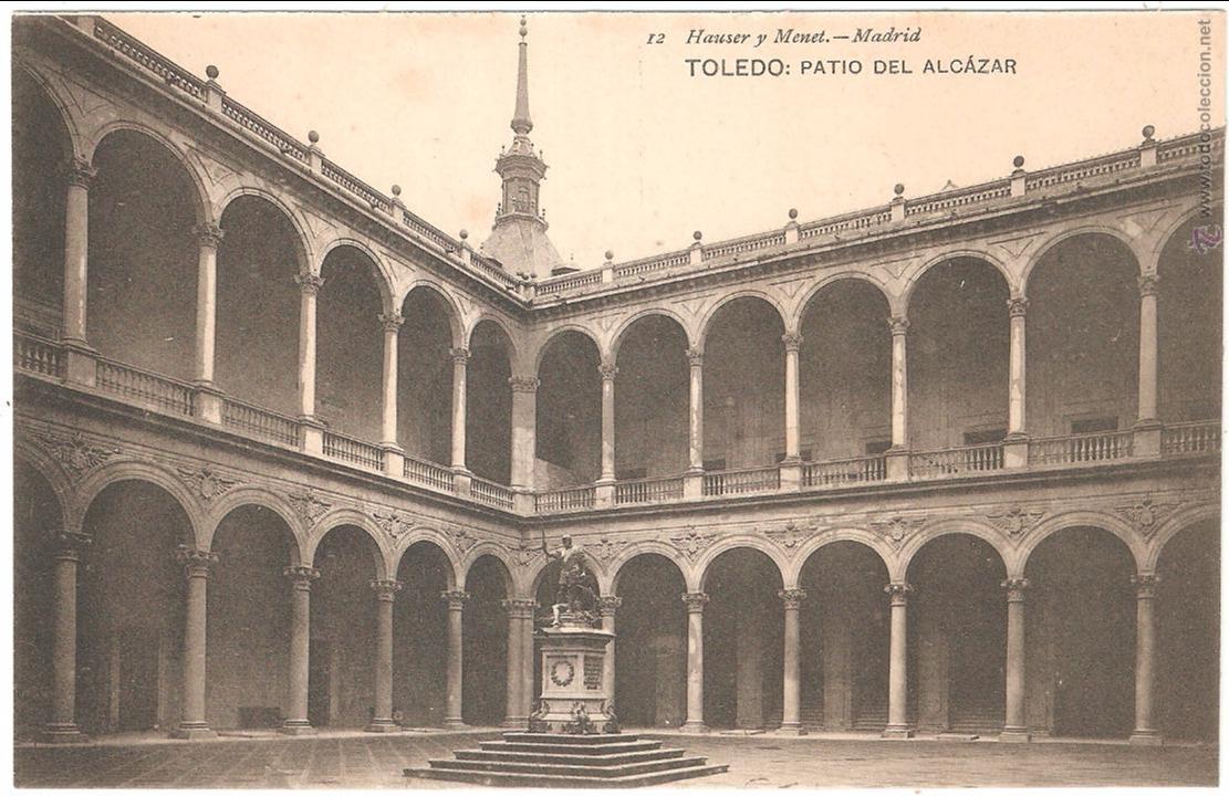 Postais: Toledo Patio del Alc&aacute;zar