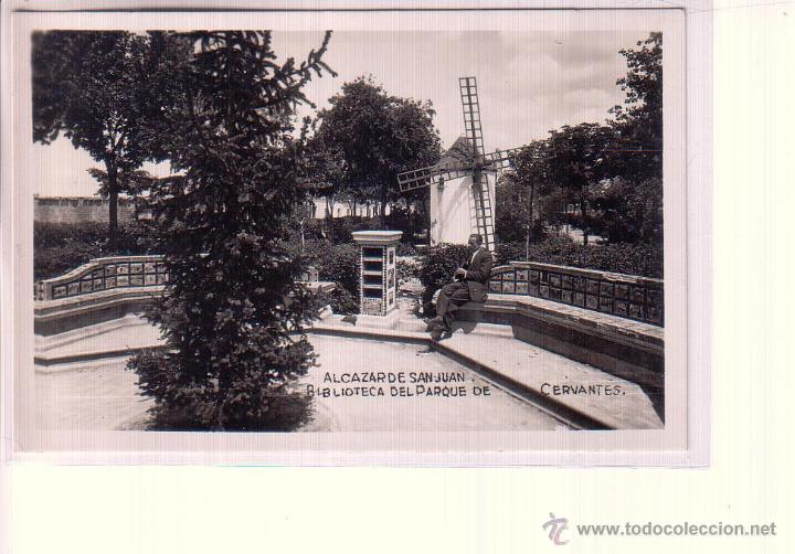 Postais: ALCAZAR DE SAN JUAN (CIUDAD REAL).- BIBLIOTECA DEL PARQUE DE CERVANTES