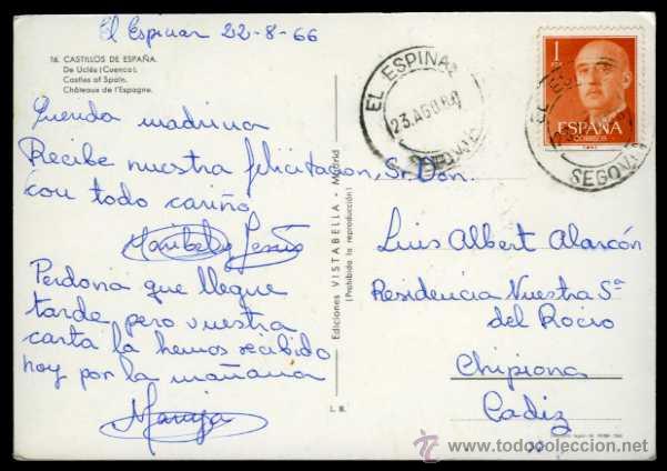 Postales: Castillo de Ucl&eacute;s, Cuenca. Ediciones VIstabella. - Foto 2