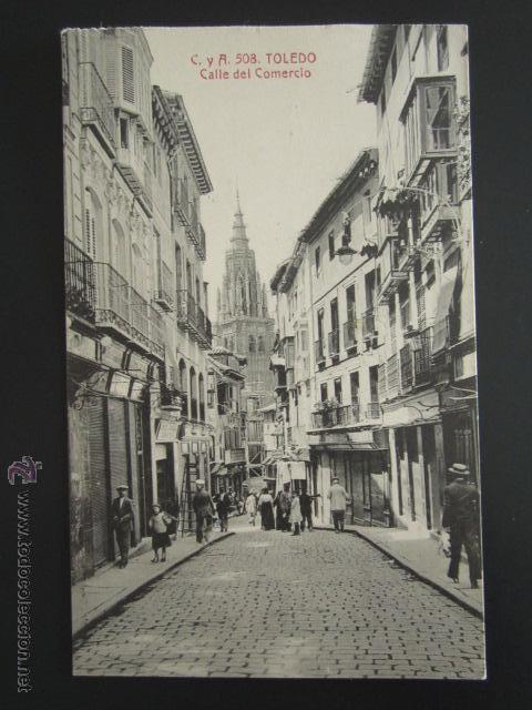 Postales: POSTAL TOLEDO. CALLE DEL COMERCIO. - Foto 1