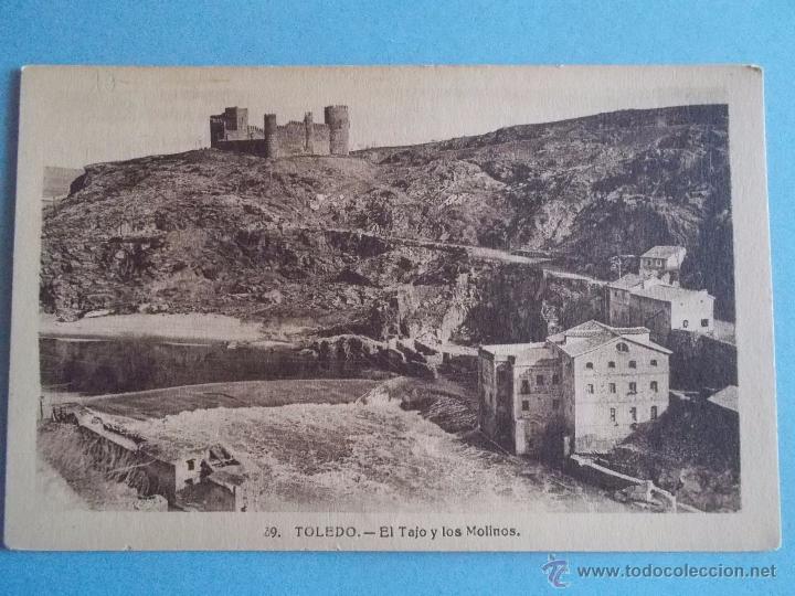 Postais: ANTIGUA POSTAL DE TOLEDO.EL TAJO Y LOS MOLINOS