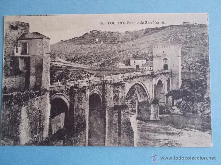 Postais: ANTIGUA POSTAL DE TOLEDO.PUENTE DE SAN MARTIN POSTAL CIRCULADA