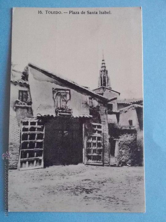 Postais: ANTIGUA POSTAL DE TOLEDO.PLAZA DE SANTA ISABEL