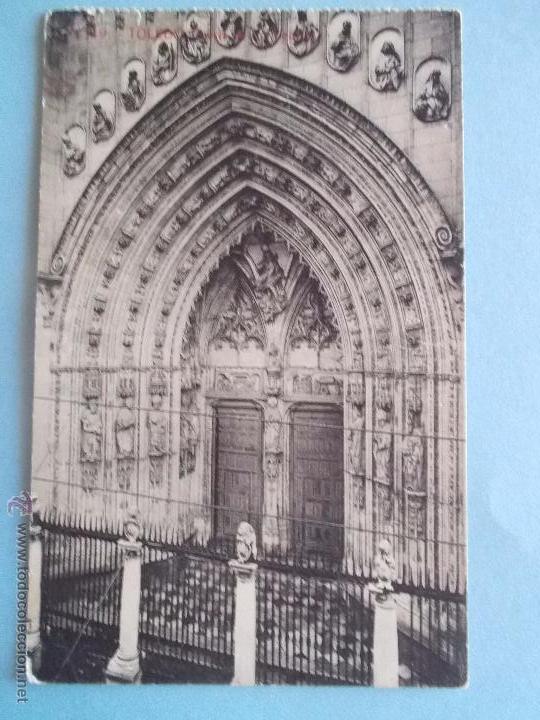 Postais: ANTIGUA POSTAL DE TOLEDO.PUERTA DE LOS LEONES