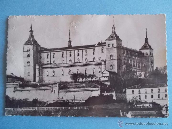 Postais: ANTIGUA POSTAL DE TOLEDO.EL ALCAZAR ANTES DEL ASEDIO POSTAL CIRCULADA