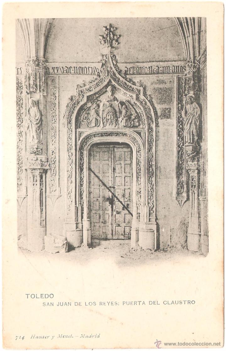 Postais: Toledo San Juan de los Reyes Puerta del Claustro