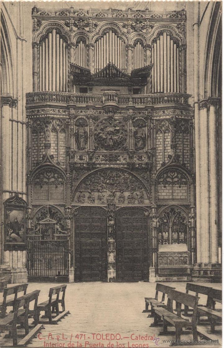 Postcards: Tarjeta Postal Todelo ( Catedral Interior de la Puerta de los Leones