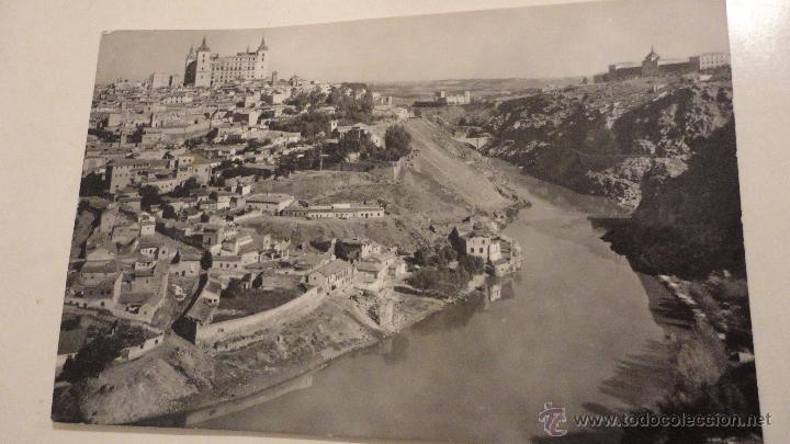 Postales: ANTIGUA POSTAL VISTA PARCIAL Y RIO TAJO.TOLEDO.ARRIBAS.1963.