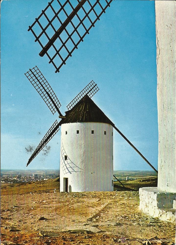 Postales: ALCAZAR DE SAN JUAN. Molino Fierabras, 1968.