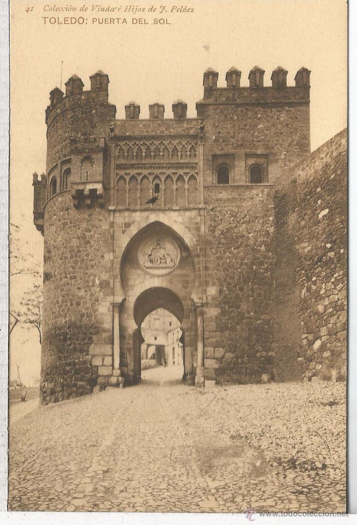 Postales: TOLEDO PUERTA DEL SOL SIN ESCRIBIR - Foto 1