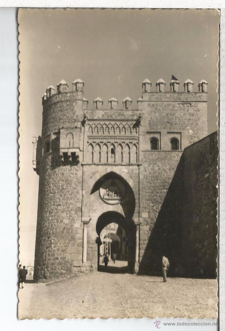 Postales: TOLEDO PUERTA DEL SOL ESCRITA - Foto 1