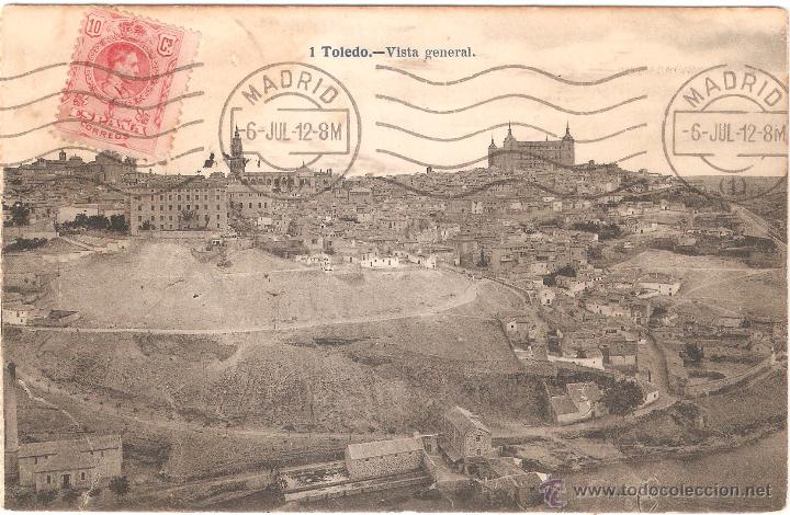 Postales: TOLEDO VISTA GENERAL 1912