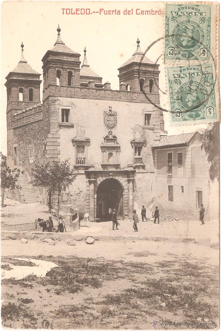 Postales: TOLEDO PUERTA DEL CAMBR&Oacute;N 1912