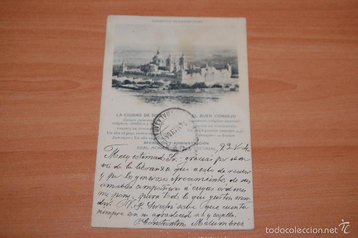 Postkarten: ANTIGUA POSTAL MONASTERIO DEL ESCORIAL REVISTAS AGUSTINIANAS