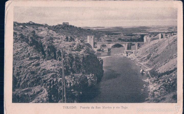Postkarten: POSTAL TOLEDO.- PUENTE DE SAN MARTIN Y RIO TAJO.EDIC. M. ARRIBAS
