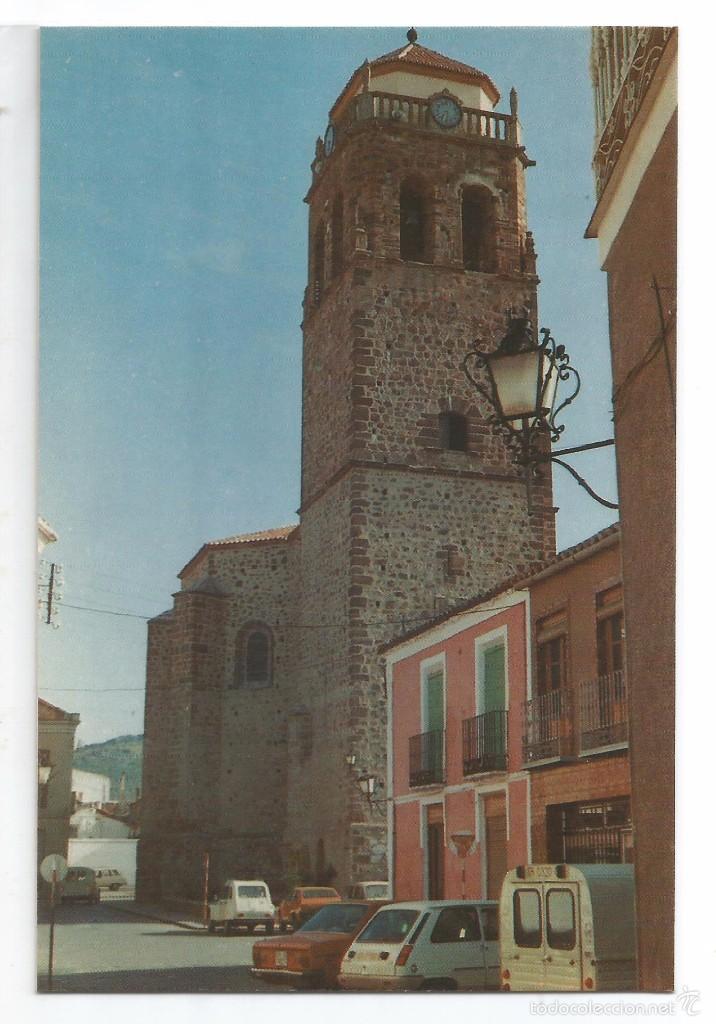 Postales: ALMODOVAR DEL CAMPO .- IGLESIA PARROQUIAL .- EDICION IMPRENTA PAPELERIA FRANCO N&ordm; 2