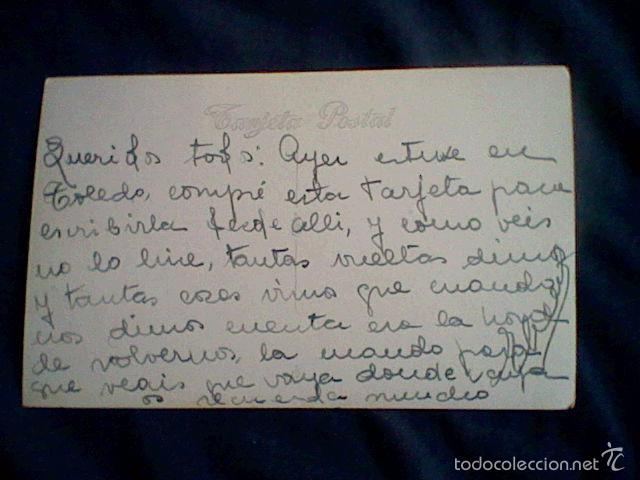 Postales: toledo 4 heliotipia escrita - Foto 2