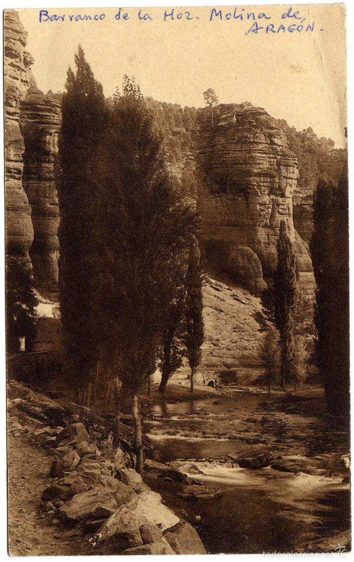 Postales: BONITA POSTAL - MOLINA DE ARAGON (GUADALAJARA) - PAISAJE DEL BARRANCO DE LA HOZ