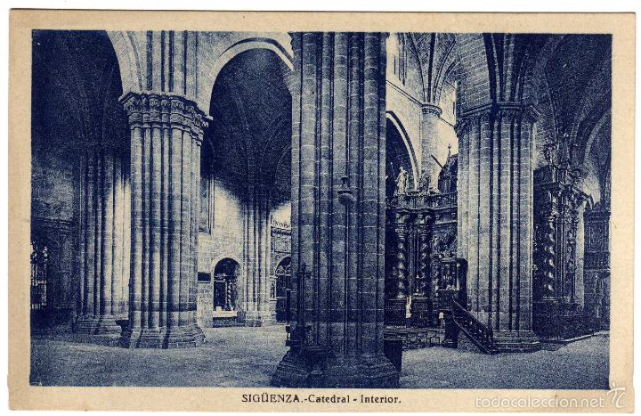 Postales: BONITA POSTAL - SIGUENZA (GUADALAJARA) - CATEDRAL - INTERIOR