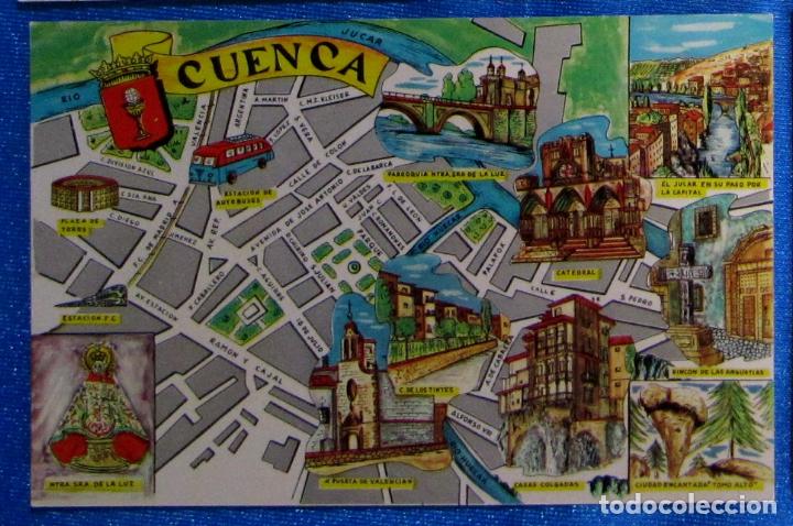 Cartes Postales: POSTAL PLANO MONUMENTAL Y OTROS DE CUENCA. FRESMO O FRESNO, 1964.