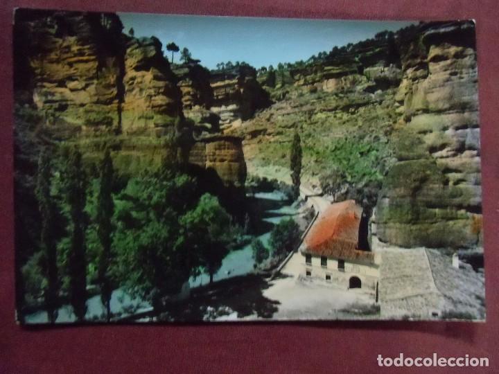 Cartoline: BARRANCO DE LA VIRGEN DE LA HOZ(Guadalajara)tarjeta postal circulada,ed.Monta&ntilde;&ntilde;es,n&ordm;10.