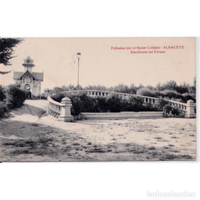Postales: ALBACETE ESCALINATA DEL PARQUE - Foto 1