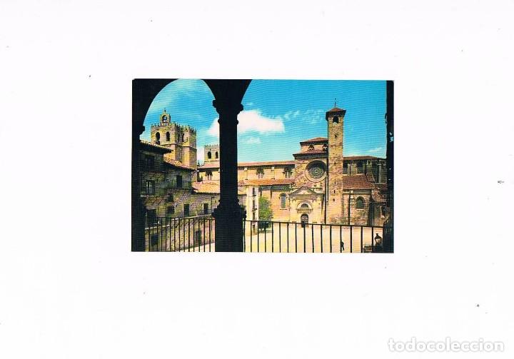 Cartoline: POSTAL ANTIGUA SIN CIRCULAR CASTILLA LA MANCHA GUADALAJARA SIGUENZA PLAZA MAYOR Y CATEDRAL