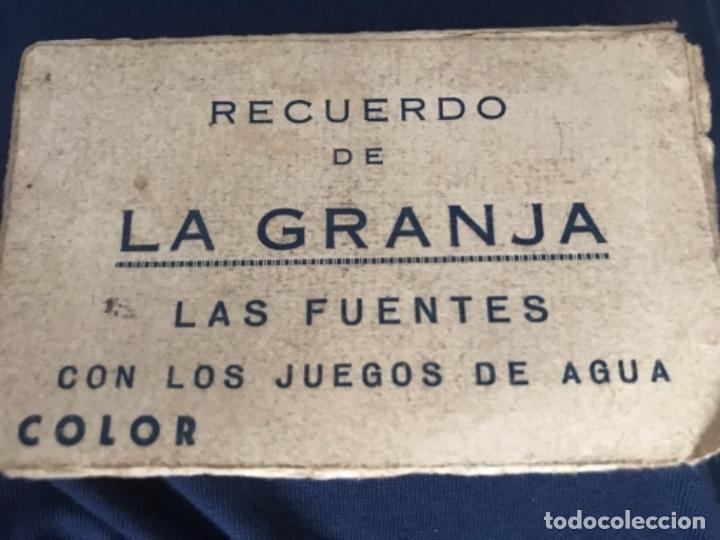 Cartoline: ANTIGUO ACORDE&Oacute;N POSTALES RECUERDO DE LA GRANJA LAS FUENTES CON LOS JUEGOS DE AGUA