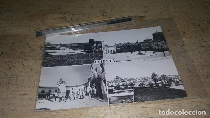 Postais: Iniesta, vistas, ediciones Paris, circulada, 15 x 10 cm.