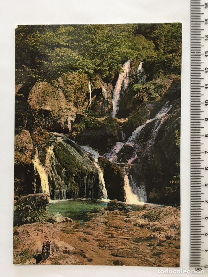 Postais: POSTAL. LOS CHORROS-RIOPAR. ALBACETE. Cascada y lago. Fotocolor S ANTONIO. H. 1970?
