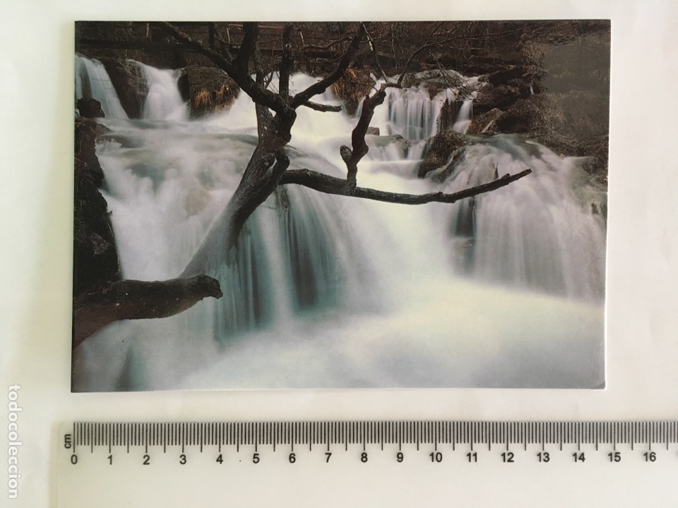 Cartes Postales: POSTAL. LOS CHORROS-RIOPAR. ALBACETE. Ba&ntilde;o de las Hadas. Foto JAVIER BIELSA. H. 1970?