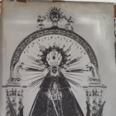 Postales: ANTIGUO CLICHÉ DE MARIA SANTÍSIMA DEL ROSARIO ALCAZAR DE SAN JUAN NEGATIVO EN CRISTAL