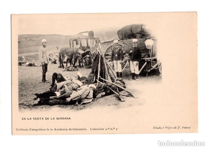 Postales: TOLEDO.- GABINETE FOTOGRÁFICO DE LA ACADEMIA DE INFANTERÍA. EN LA VENTA DE LA SERRANA.