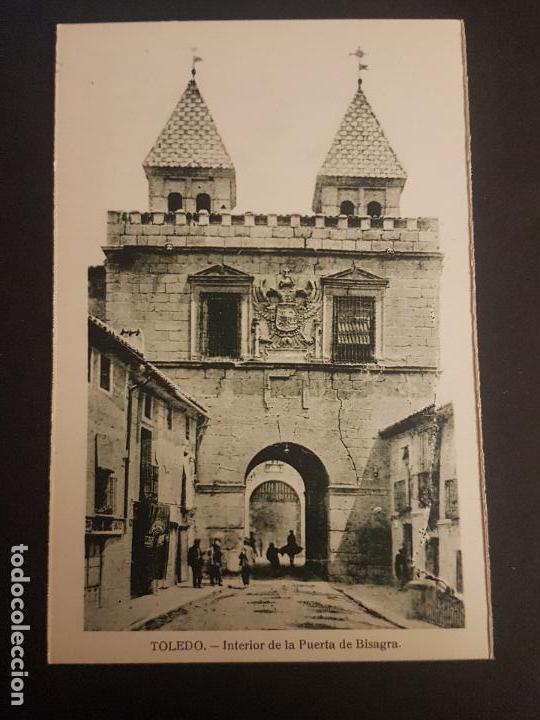 Postales: TOLEDO INTERIOR DE LA PUERTA DE BISAGRA - Foto 1
