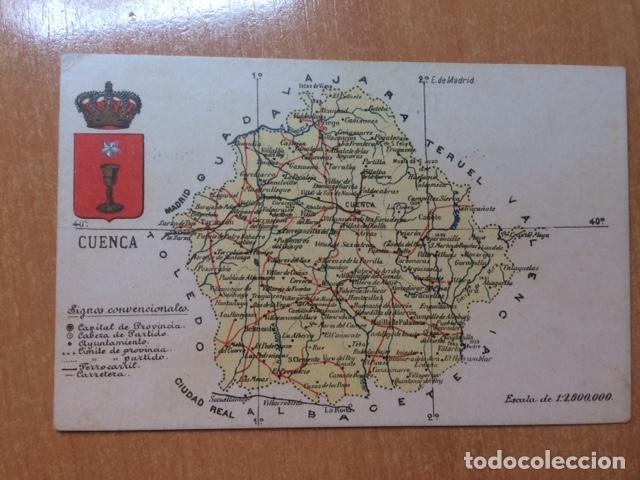 Postales: MAPA PROVINCIA DE CUENCA - Foto 1