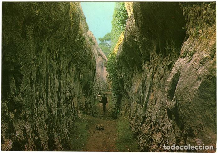 Postales: CUENCA. Ciudad Encantada. El Tobog&aacute;n. Sin circular. Sin editor. - Foto 1