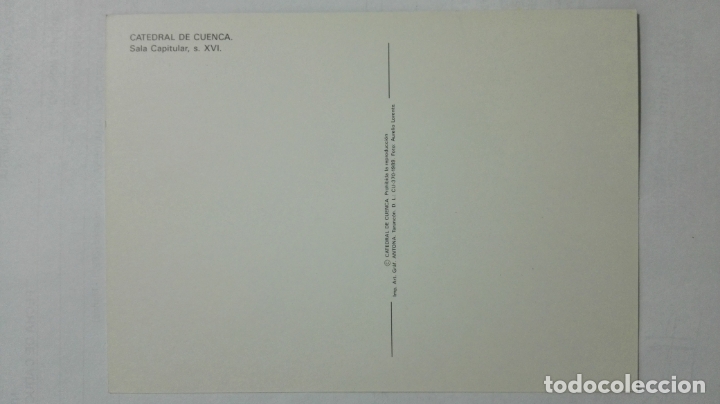 Postales: POSTAL CATEDRAL DE CUENCA, SALA CAPITULAR - Foto 2