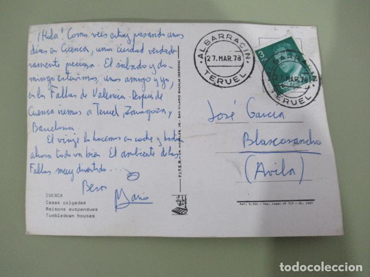 Postales: Cuenca - Casas colgadas - Circulada - Foto 2