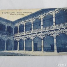 Postales: GUADALAJARA - PALACIO DEL INFANTADO. PATIO DE LOS LEONES - EDICIÓN SATURIO RAMÍREZ - ESCRITA. Lote 190279766