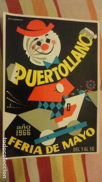 Postales: ANTIGUO POSTAL PUBLICITARIA.FERIA DE MAYO 1966.PUERTO LLANO.CIUDAD REAL.GRAFICAS SUR.