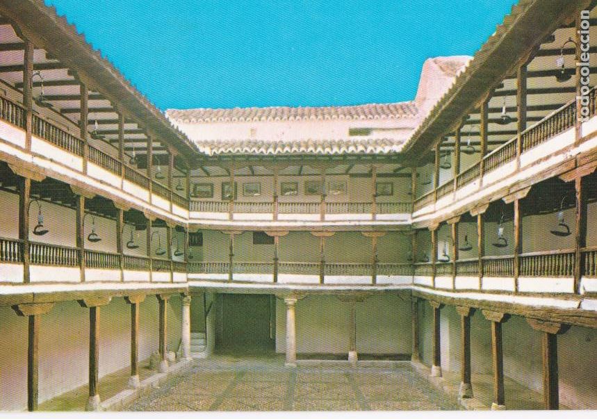 Postales: * ALMAGRO, CIUDAD REAL * ESTANCO PE&Ntilde;A * Corral de Comedias