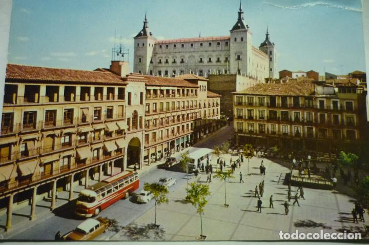 Postales: postal toledo.-pl.zocodover y alcazar cm