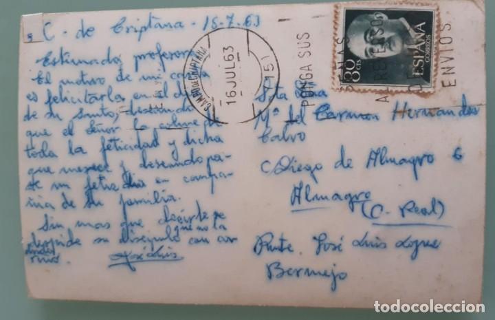 Postales: POSTAL ANTIGUA CAMPO DE CRIPTANA 1963 CIRCULADA - Foto 2