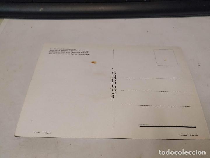 Postales: CUENCA - POSTAL TARANC&Oacute;N - ARCO DE LA MALENA E IGLESIA PARROQUIAL - Foto 2