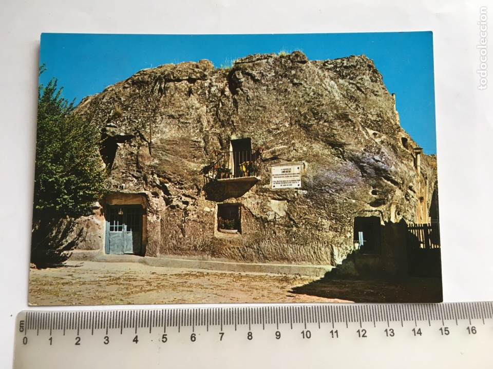 Postales: POSTAL. ALCOLEA DEL PINAR. GUADALAJARA. CASA DE PIEDRA. EDICIONES VISTABELLA.