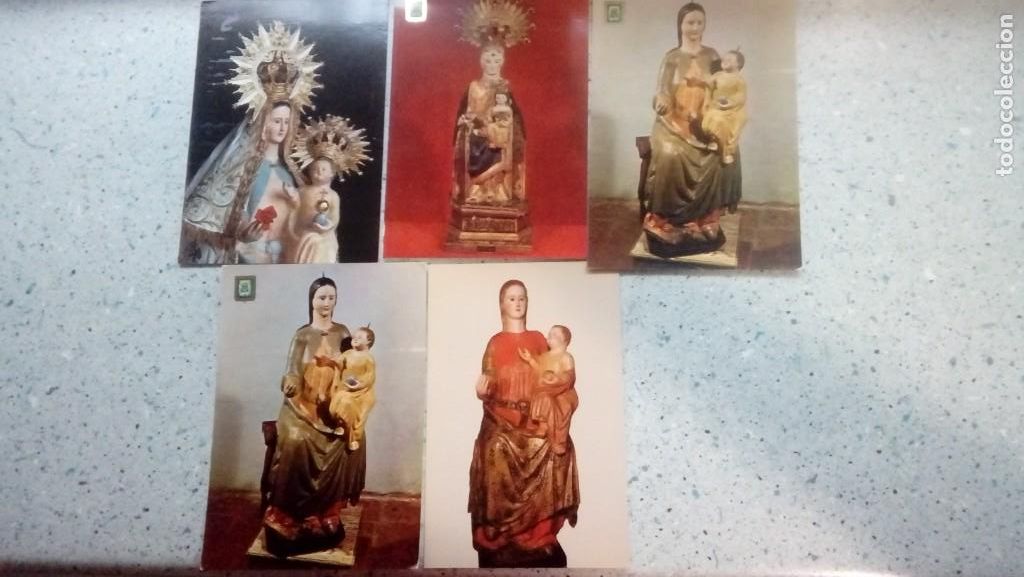 Cartes Postales: POSTALES ANTIGUAS DE LA VIRGEN DE ZUQUECA O LORETO DE GRANATULA DE CALATRAVA LOTE DE 5 UDS.