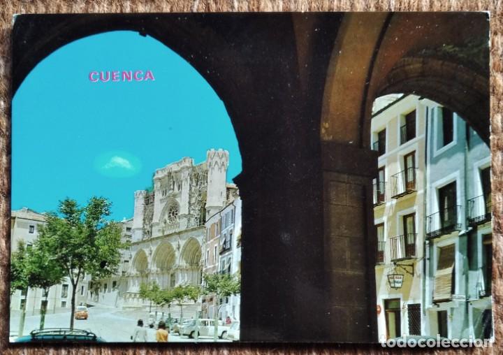 Postales: CUENCA - PLAZA MAYOR Y CATEDRAL - Foto 1