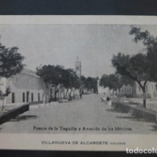 Postales: VILLANUEVA DE ALCARDETE TOLEDO PUENTE DE LA VEGUILLA Y AVENIDA DE LOS MARTIRES. Lote 235223900